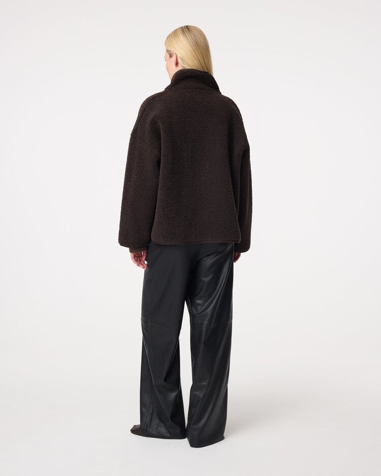 Knit-ted Jill jacket choco Knit-ted