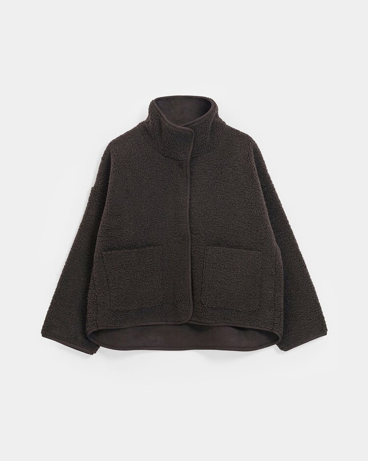 Knit-ted Jill jacket choco Knit-ted