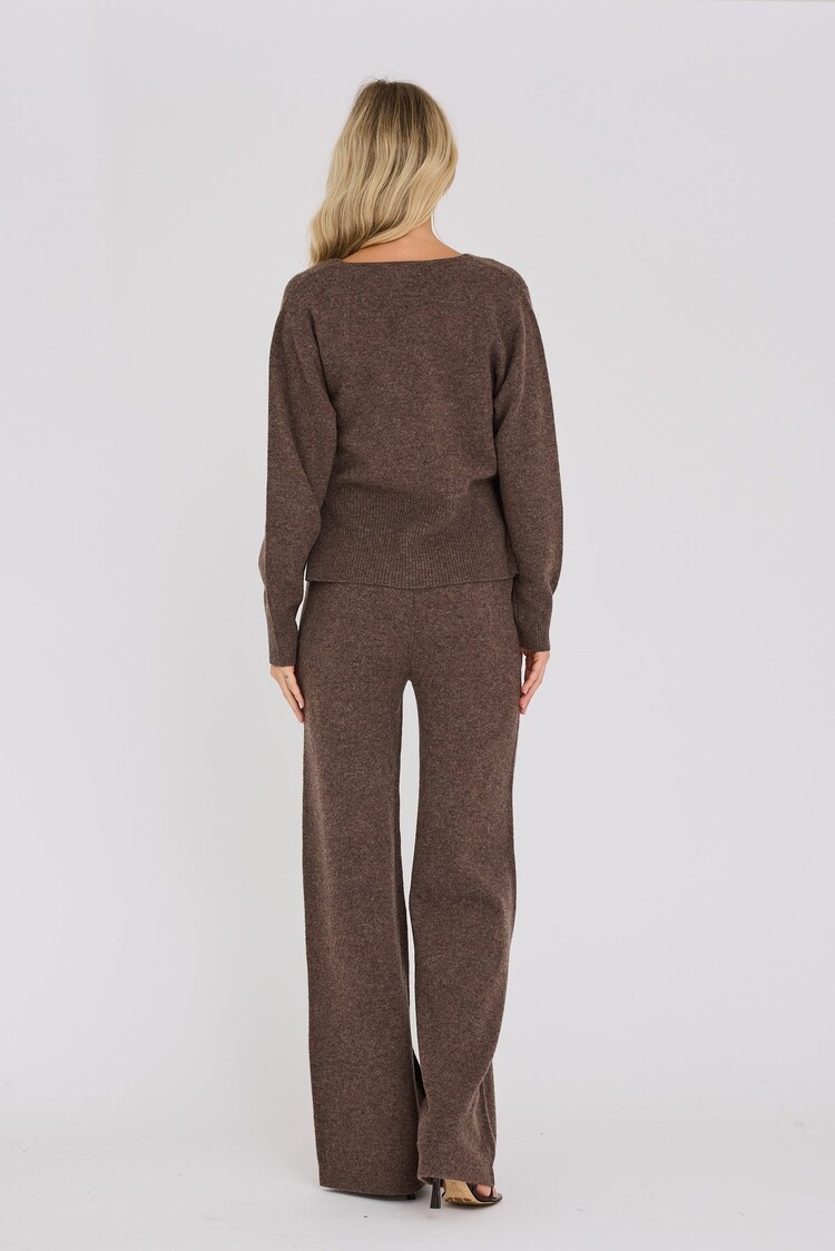 A-View Merino wrap cardigan brown A-View