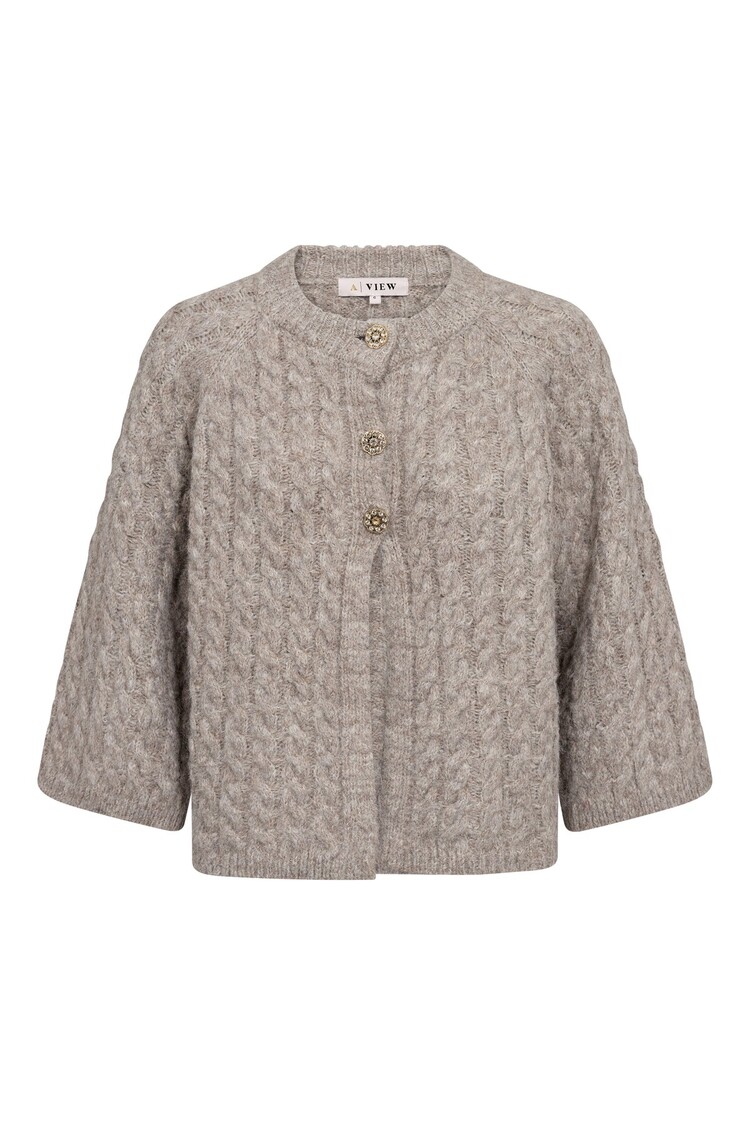 A-View Kabba new knit cardigan light brown A-View