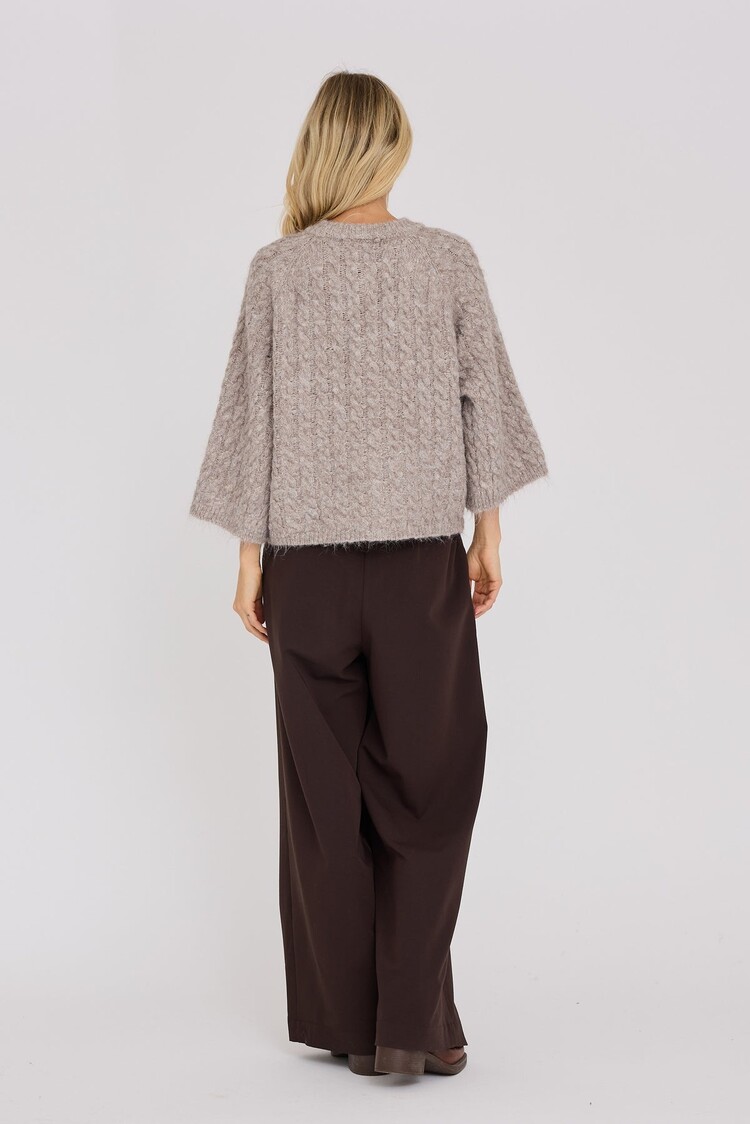A-View Kabba new knit cardigan light brown A-View