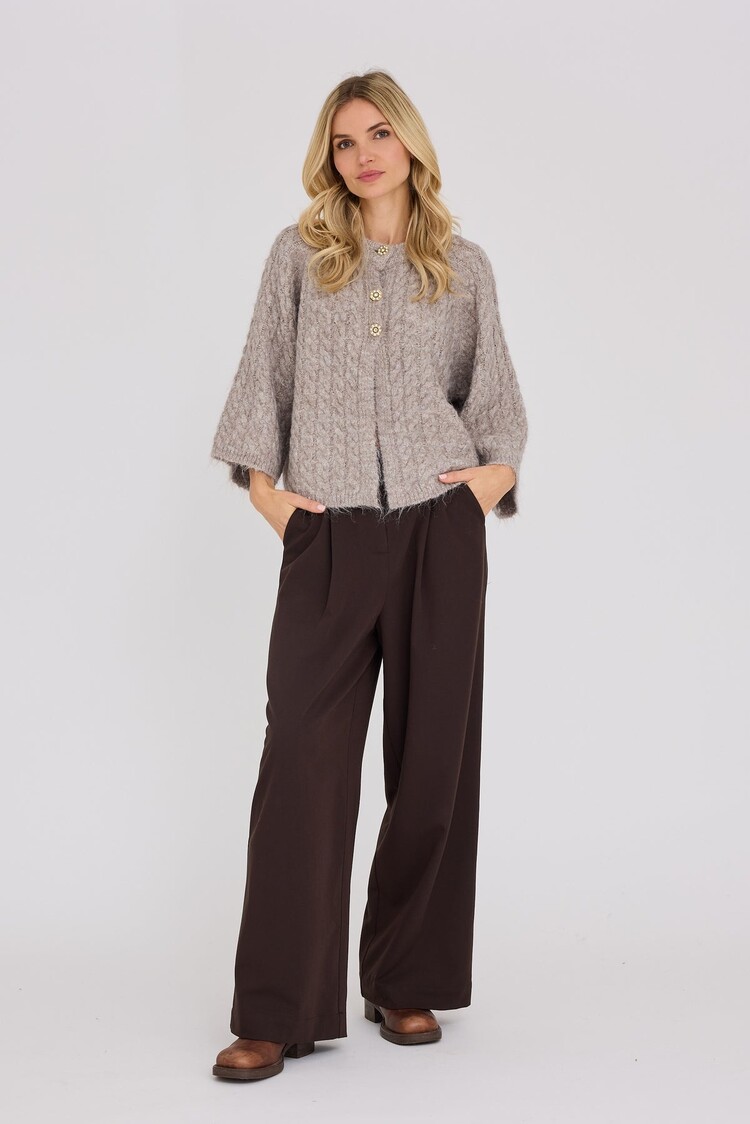 A-View Kabba new knit cardigan light brown A-View