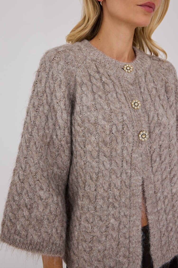A-View Kabba new knit cardigan light brown A-View