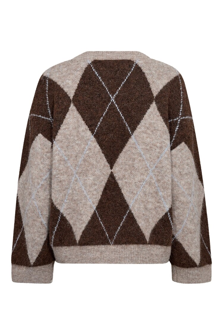 A-View Harlekin knit pullover dark brown A-View