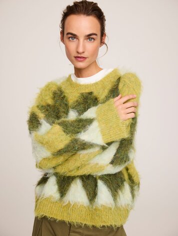 JcSophie Phil sweater lime argyle