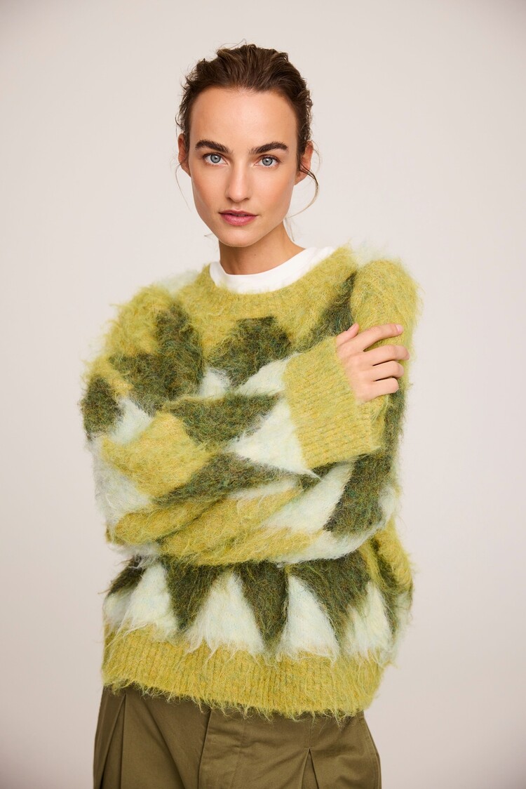 JcSophie Phil sweater lime argyle JcSophie