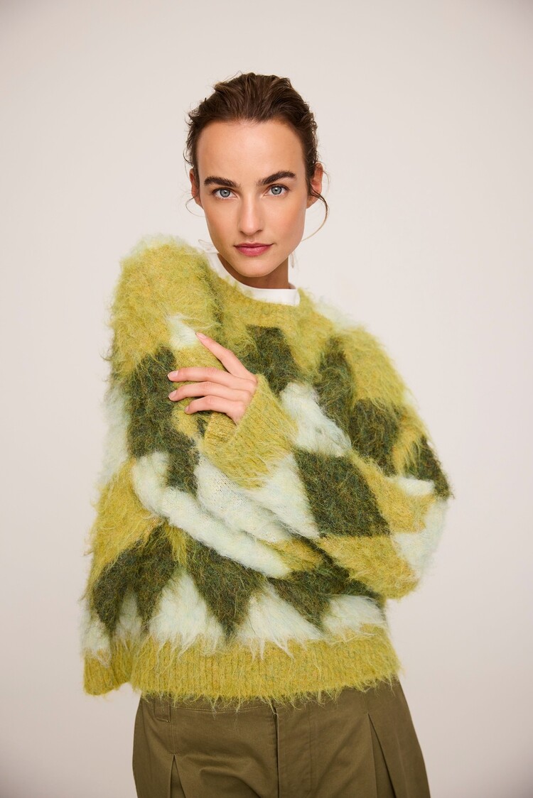 JcSophie Phil sweater lime argyle JcSophie
