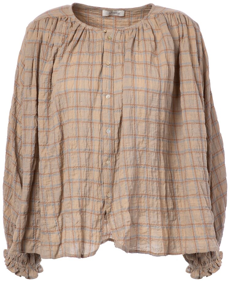 JcSophie Paris blouse sand check JcSophie