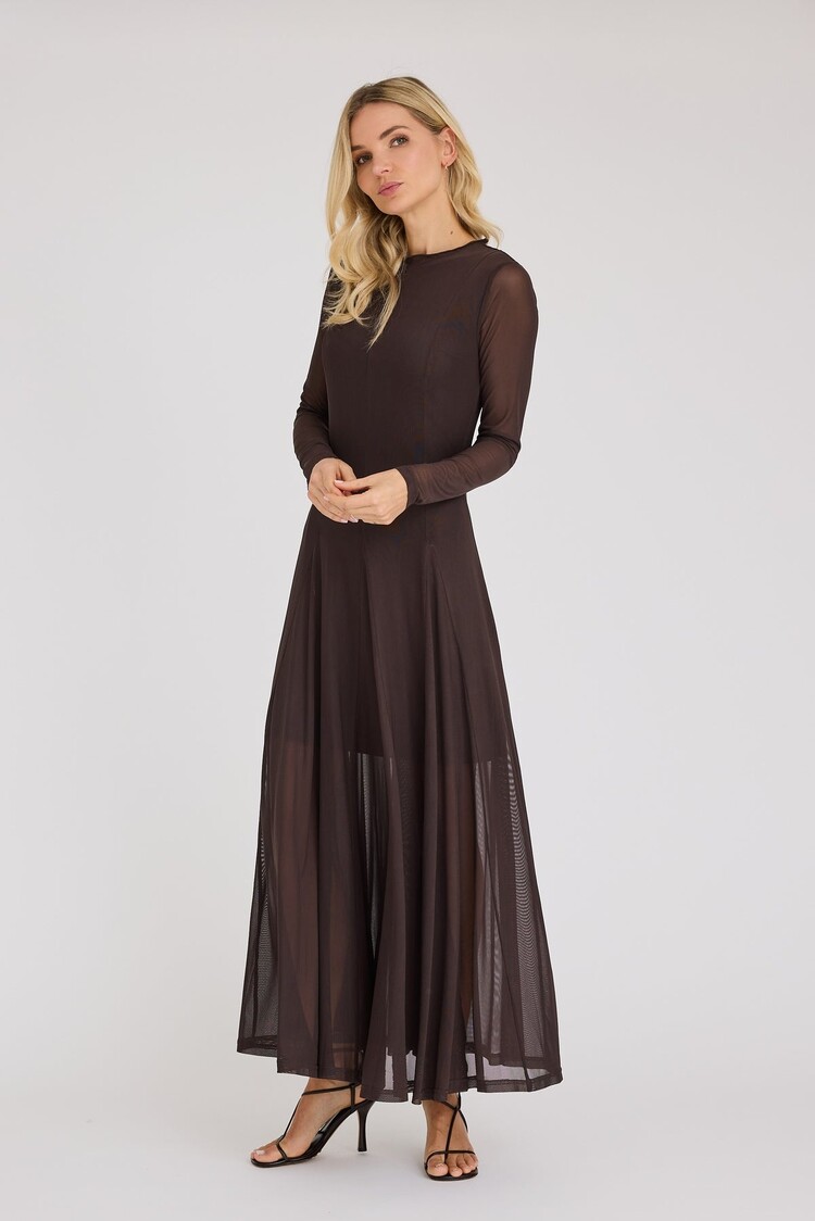 A-View Messa dress dark brown A-View