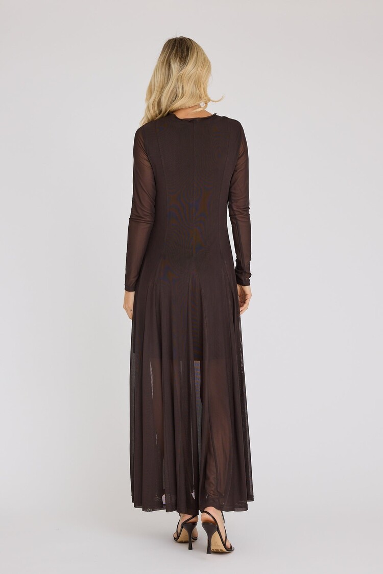 A-View Messa dress dark brown A-View