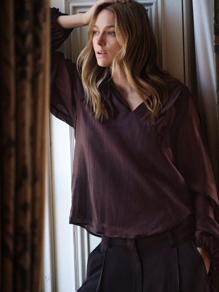 Beaumont Amanda blouse plum Beaumont