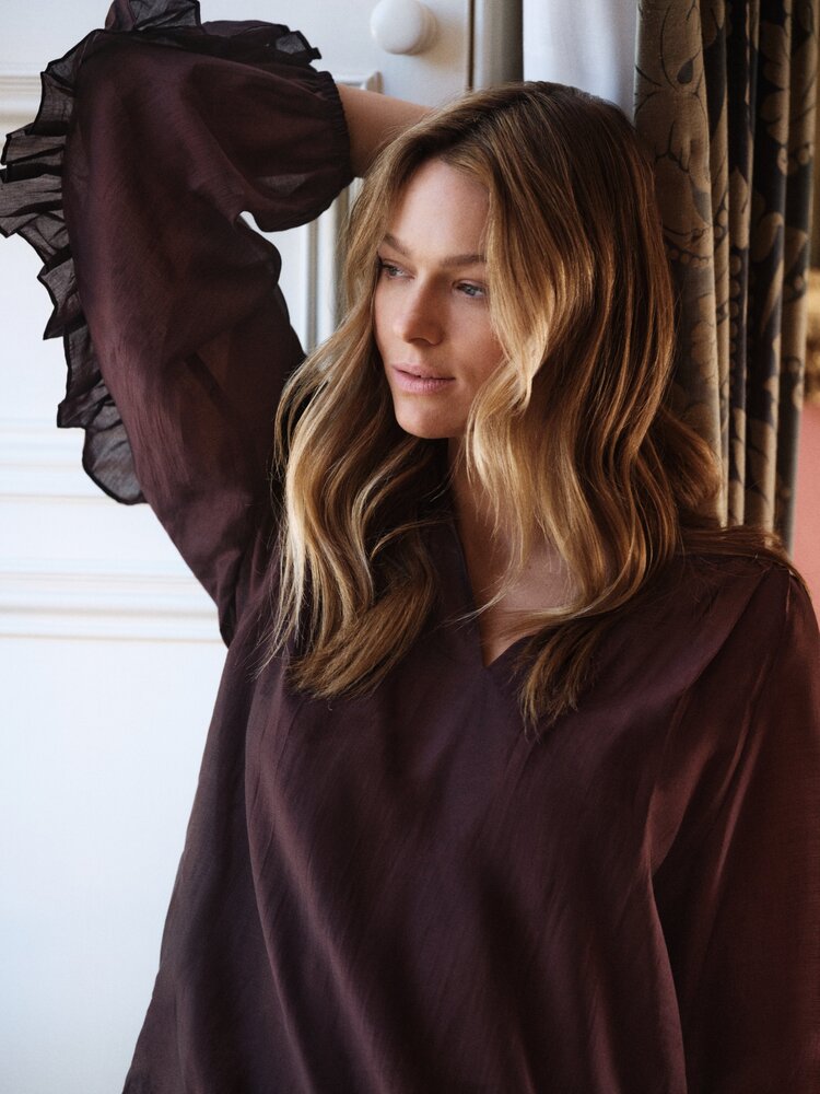 Beaumont Amanda blouse plum Beaumont