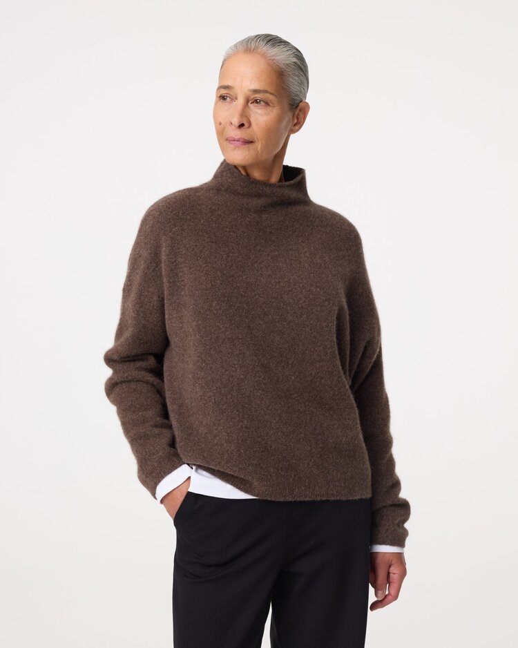 Knit-ted Kim pullover choco Knit-ted