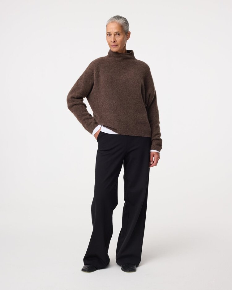 Knit-ted Kim pullover choco Knit-ted
