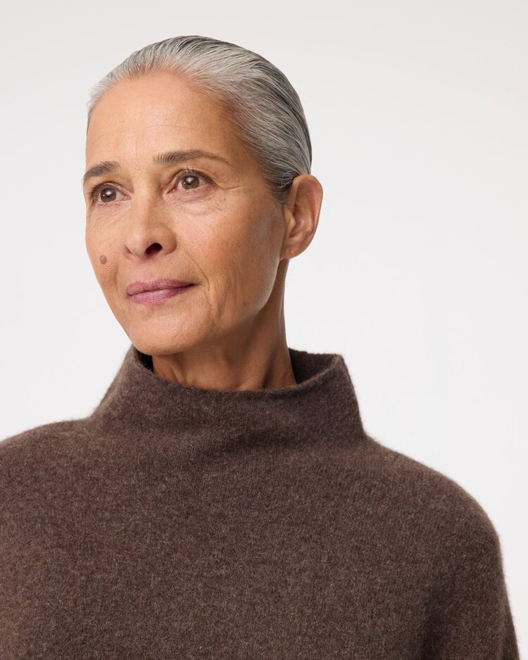 Knit-ted Kim pullover choco Knit-ted