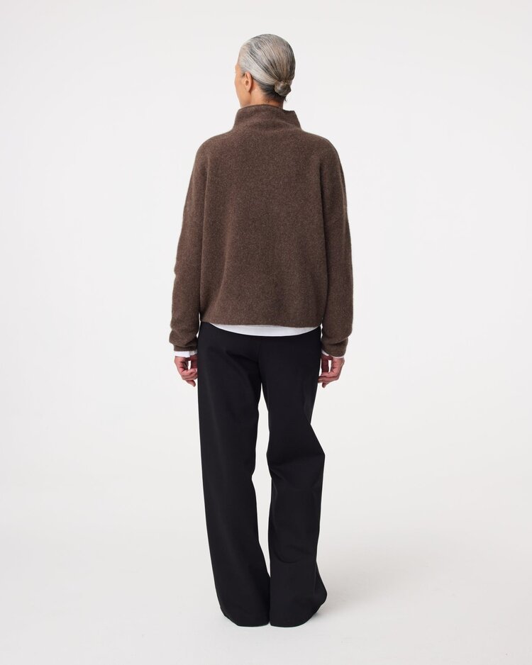 Knit-ted Kim pullover choco Knit-ted
