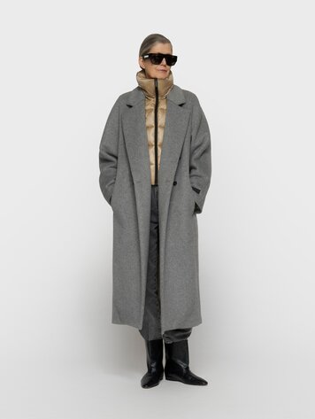 10DAYS The chic coat grey melee