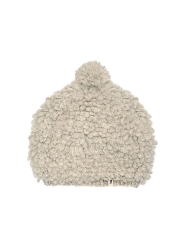 Inti Knitwear Hat Pompon silver Inti Knitwear