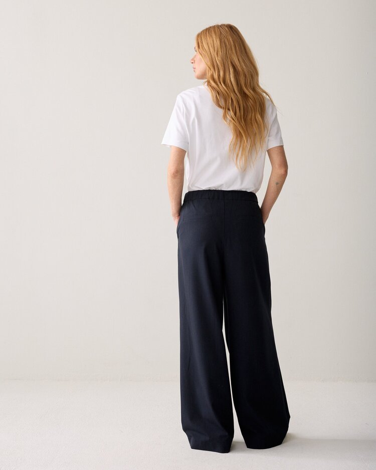 Summum Woman Trousers pinstripe small midnight blue Summum Woman