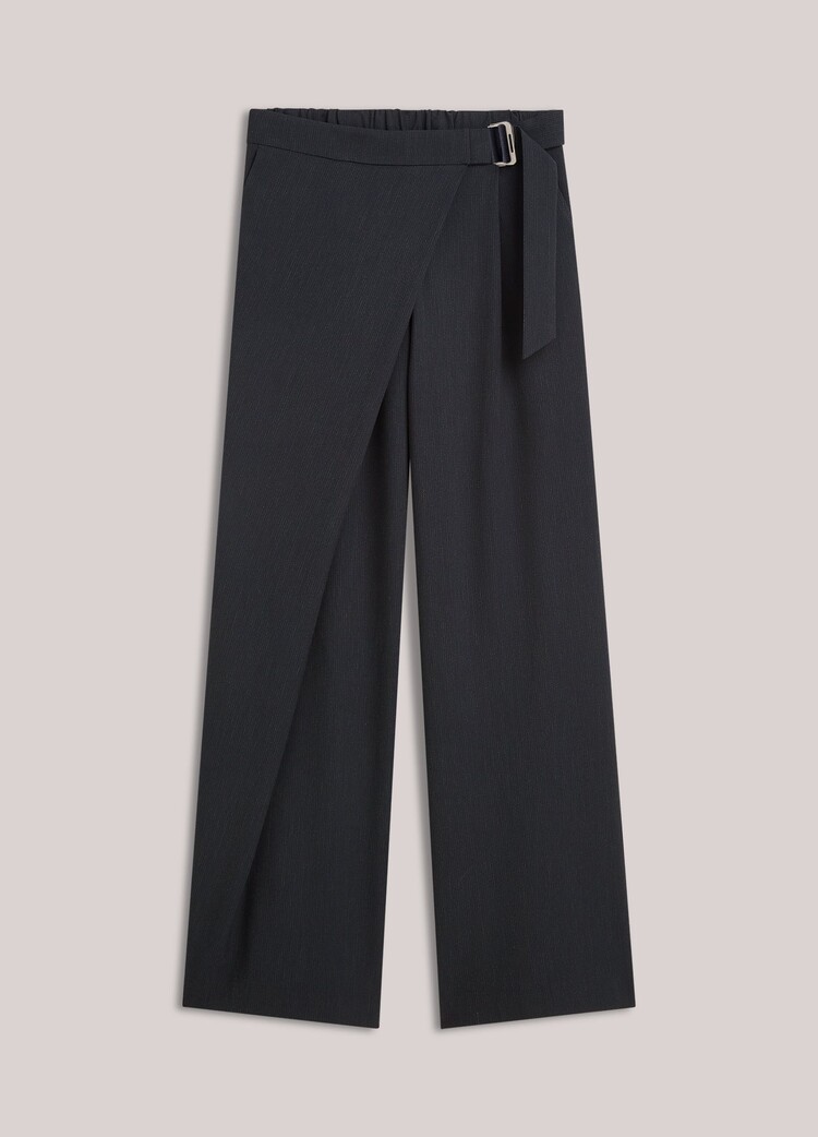 Summum Woman Trousers pinstripe small midnight blue Summum Woman