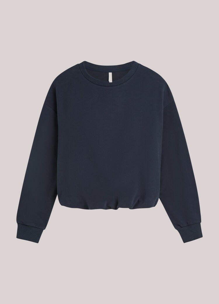 Summum Woman Balloon sweater peached terry midnight blue Summum Woman