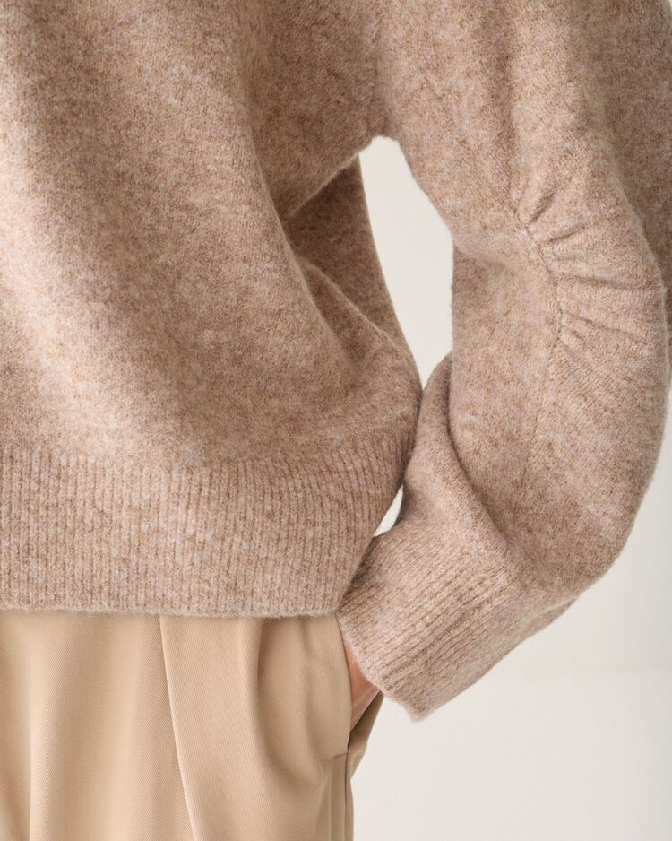 Summum Woman Boxy sweater light taupe Summum Woman