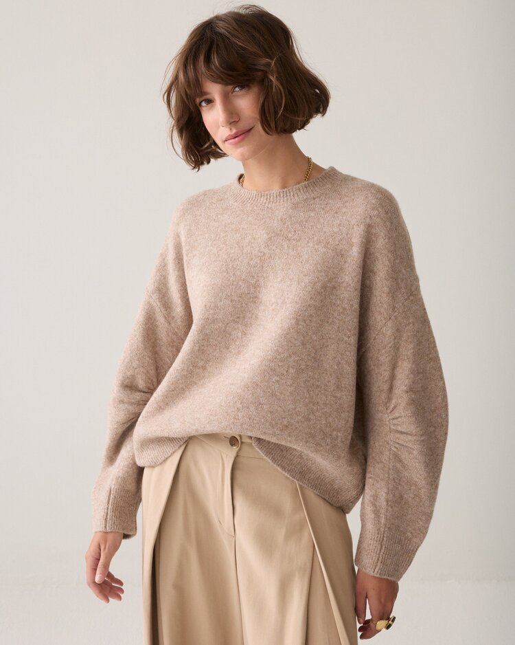 Summum Woman Boxy sweater light taupe Summum Woman