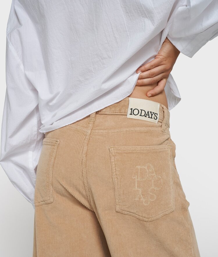 10DAYS Western pants cord grey mango 10Days