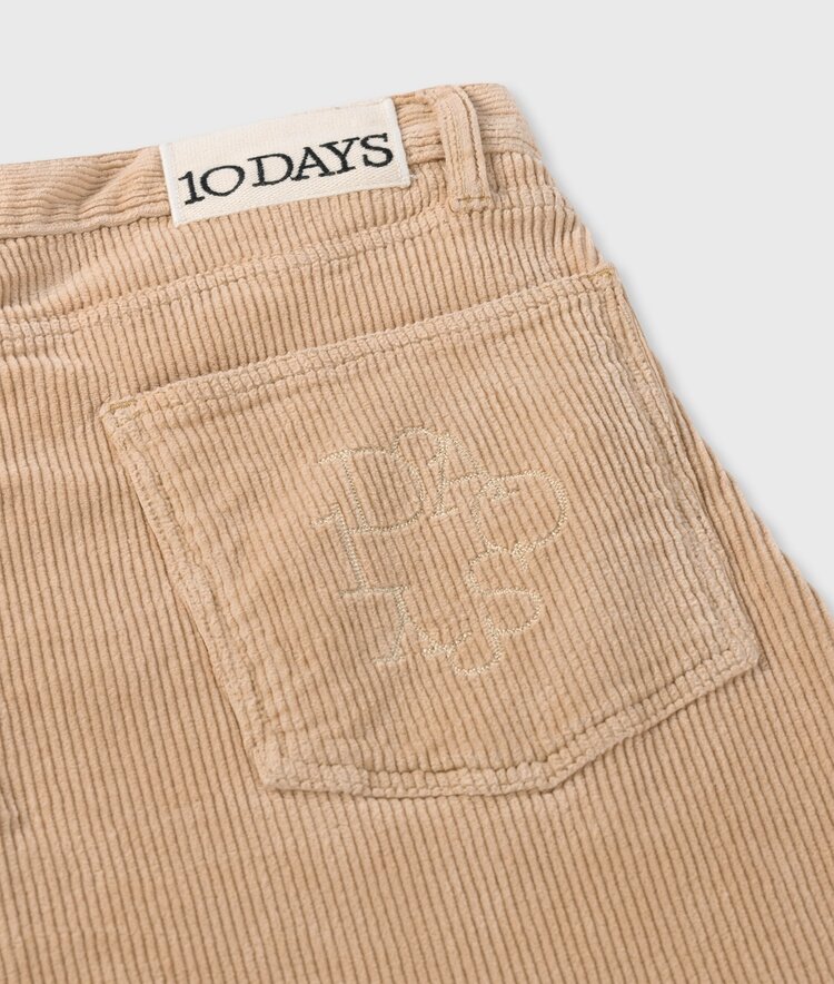 10DAYS Western pants cord grey mango 10Days