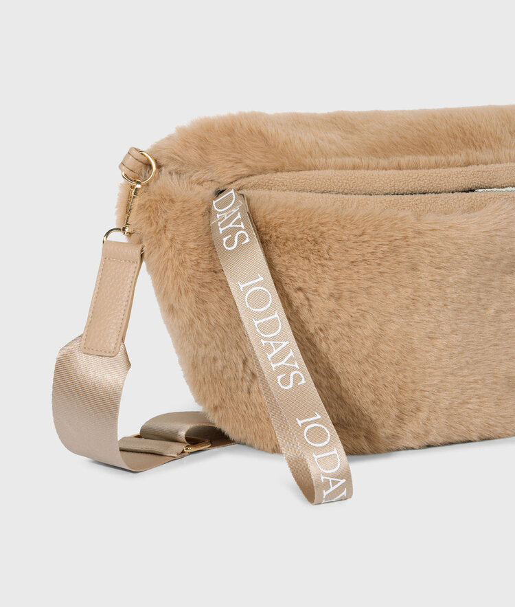 10DAYS Fluffy fanny pack grey mango 10Days