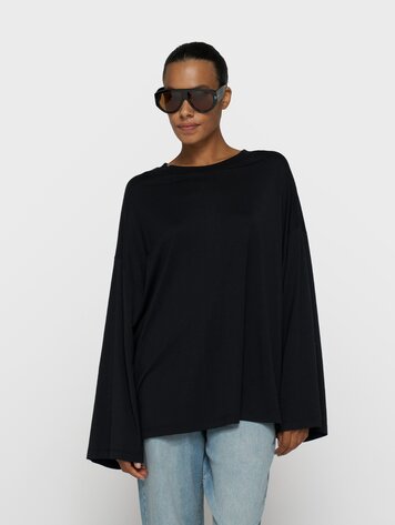 10DAYS Chique long sleeve tee black