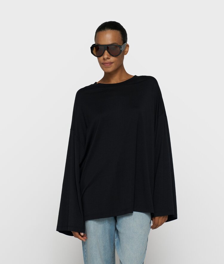 10DAYS Chique long sleeve tee black 10Days