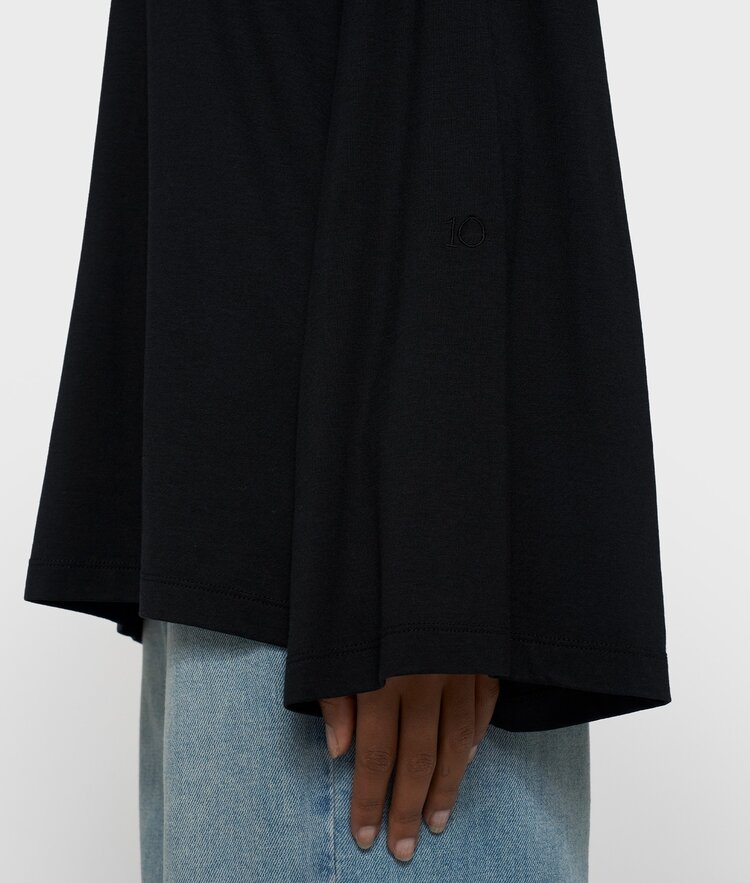 10DAYS Chique long sleeve tee black 10Days