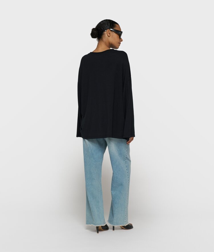 10DAYS Chique long sleeve tee black 10Days