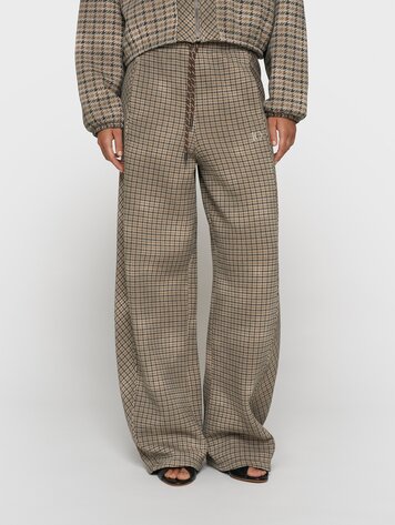 10DAYS Western jogger check champagne