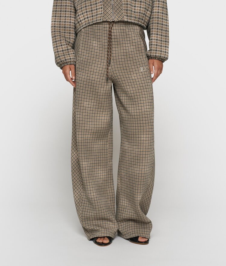 10DAYS Western jogger check champagne 10Days