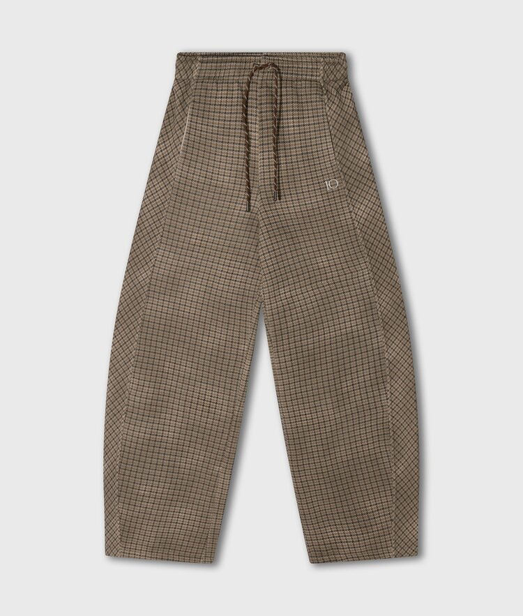 10DAYS Western jogger check champagne 10Days