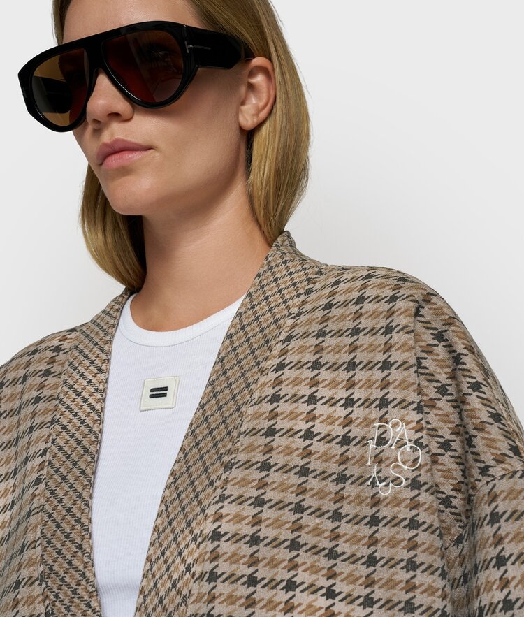 10DAYS Check cardigan champagne 10Days