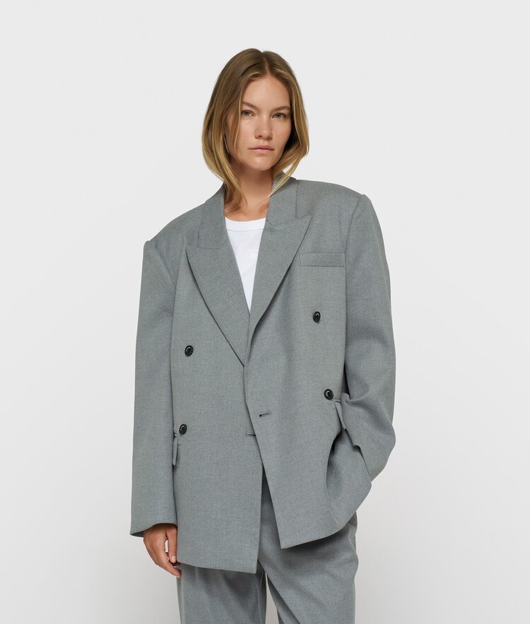 10DAYS Proud blazer light grey melee 10Days