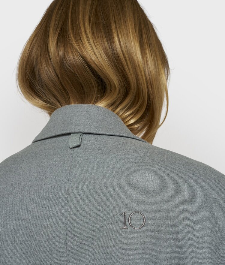 10DAYS Proud blazer light grey melee 10Days