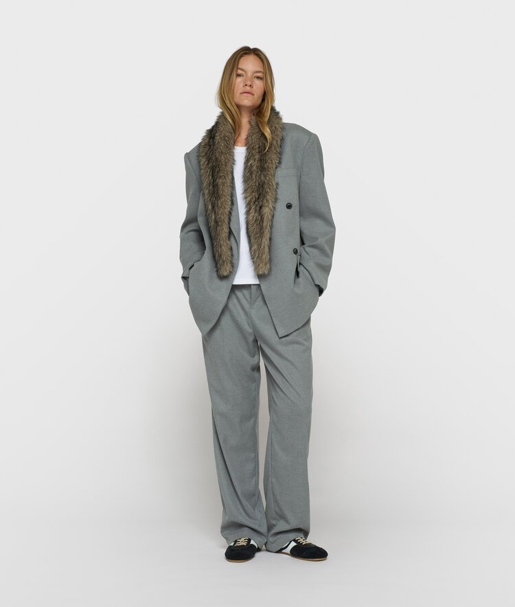 10DAYS Proud blazer light grey melee 10Days