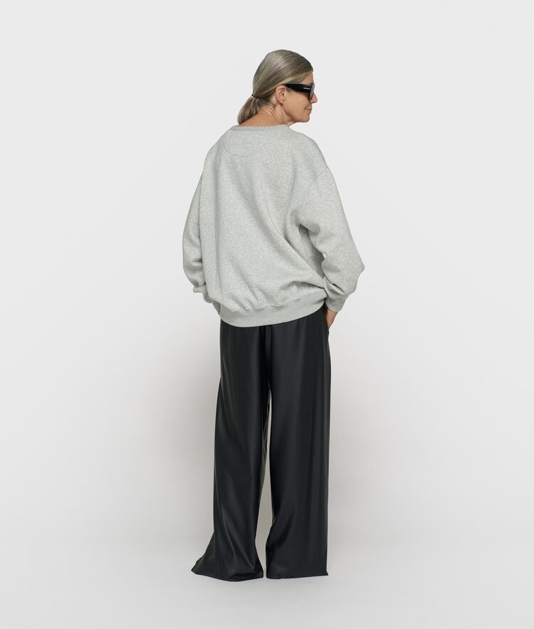 10DAYS Statement sweater logo light grey melee 10Days