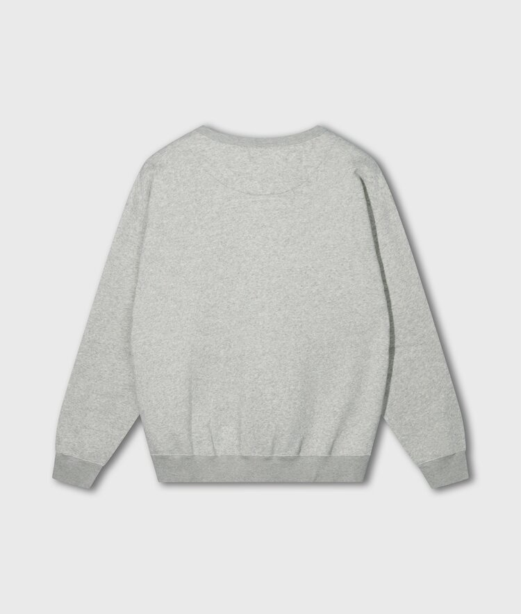 10DAYS Statement sweater logo light grey melee 10Days