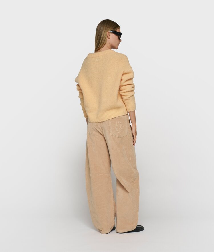 10DAYS Hairy knit sweater pastel mango 10Days
