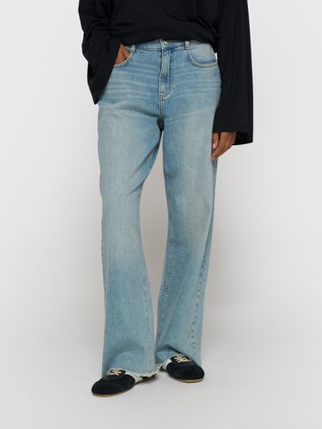 10DAYS Straight leg denim pants blue denim