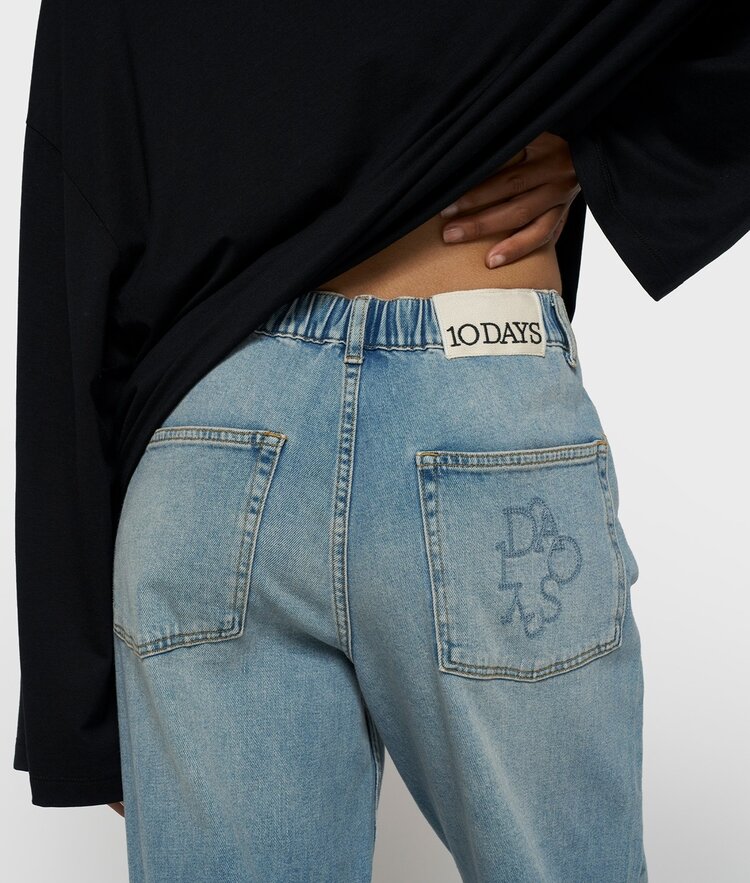 10DAYS Straight leg denim pants blue denim 10Days