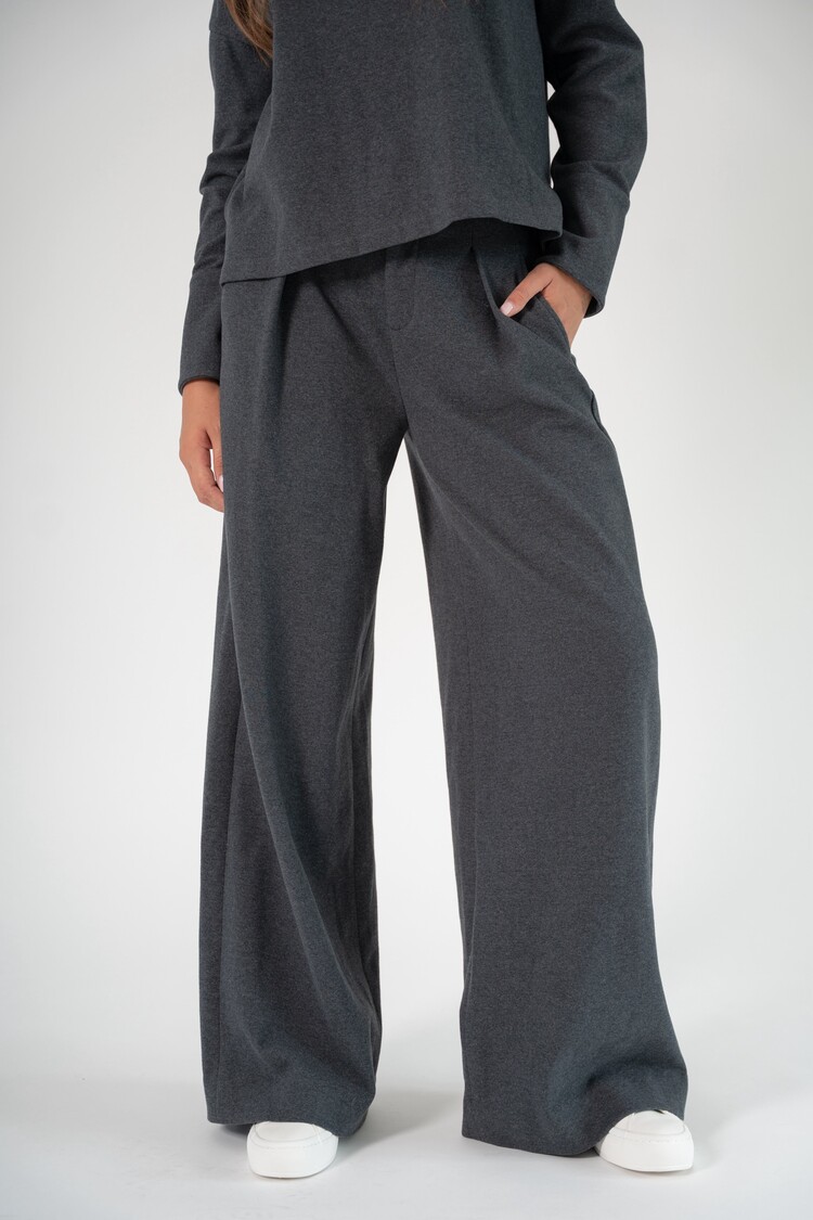 Corel Amsterdam Ella pants pleated anthra melange Corel