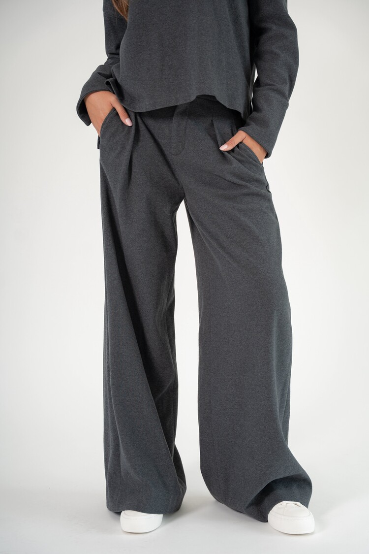 Corel Amsterdam Ella pants pleated anthra melange Corel