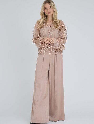 A-View Sateen pants almond