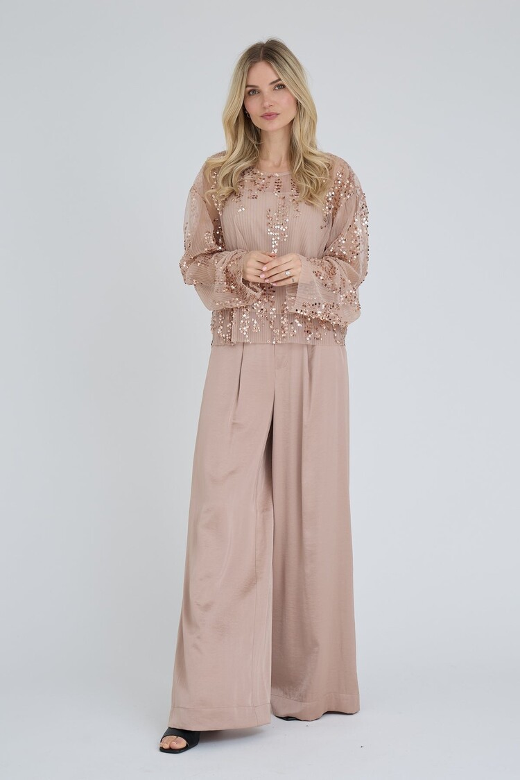 A-View Sateen pants almond A-View